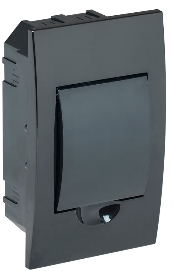 Корпус модульный пл. встр. ЩРВ-П-4 черный IP41