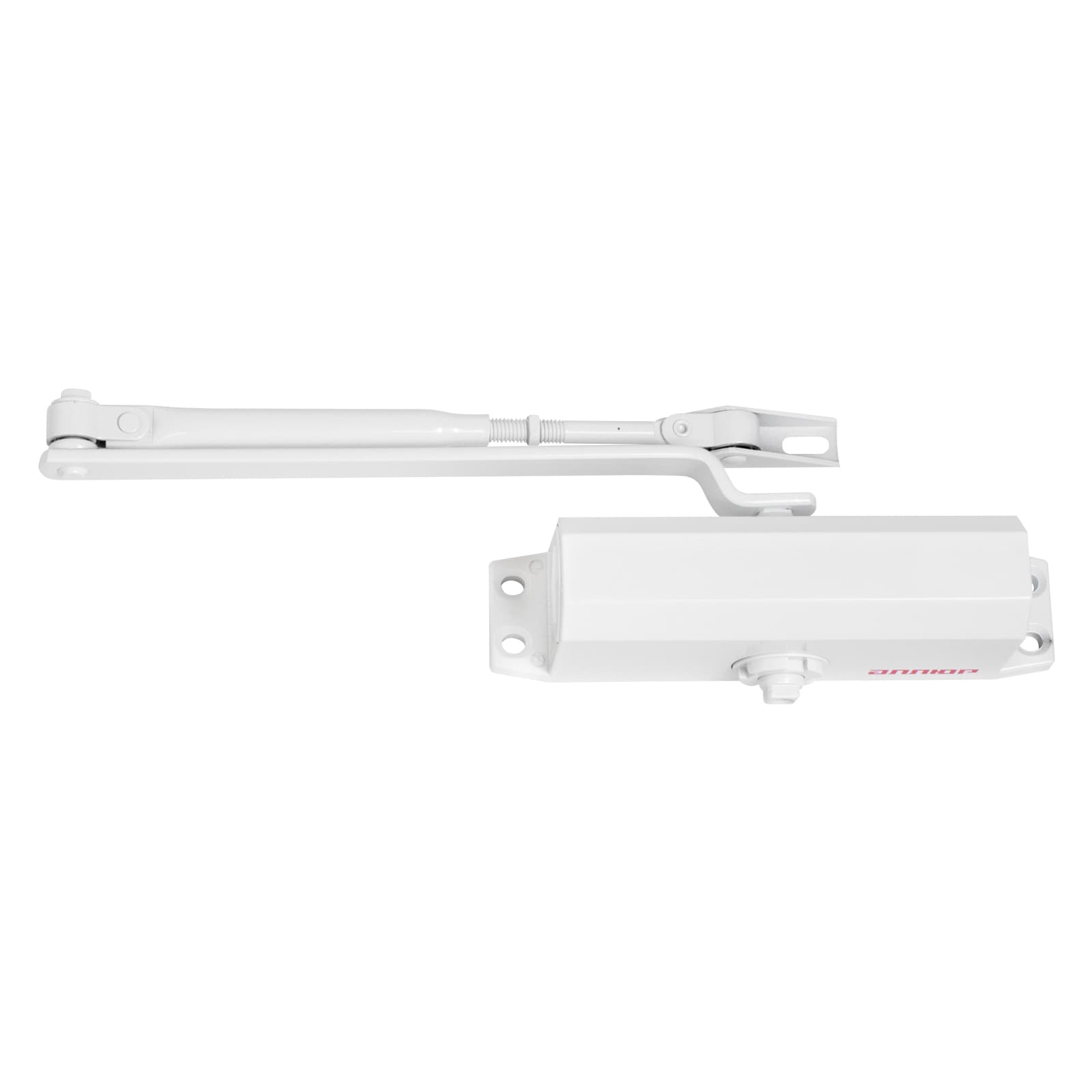 Доводчик дверной АЛЛЮР COMFORT ДД 165/3-4 A-W (до 100 кг) белый