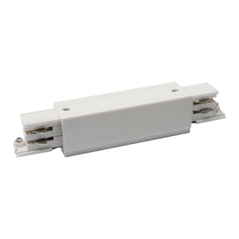 Соединитель для шинопроводов прямой внешний Трехфазный белый UBX-A12 WHITE 1 POLYBAG