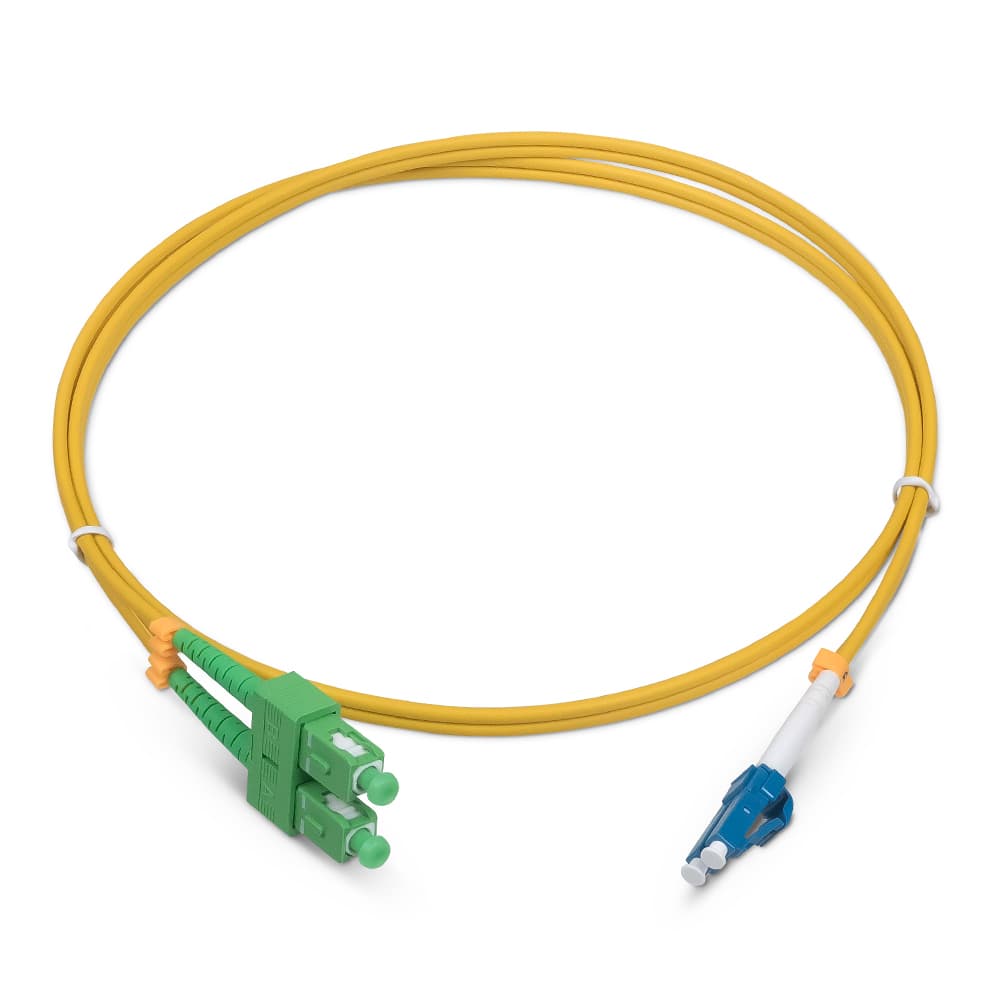 Патч-корд оптический duplex 1м SC/APC-LC/UPC 9/125 sm LSZH