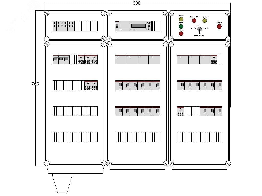 Щит управления электрообогревом HS 21x2700 D850 (в комплекте с терморегулятором)