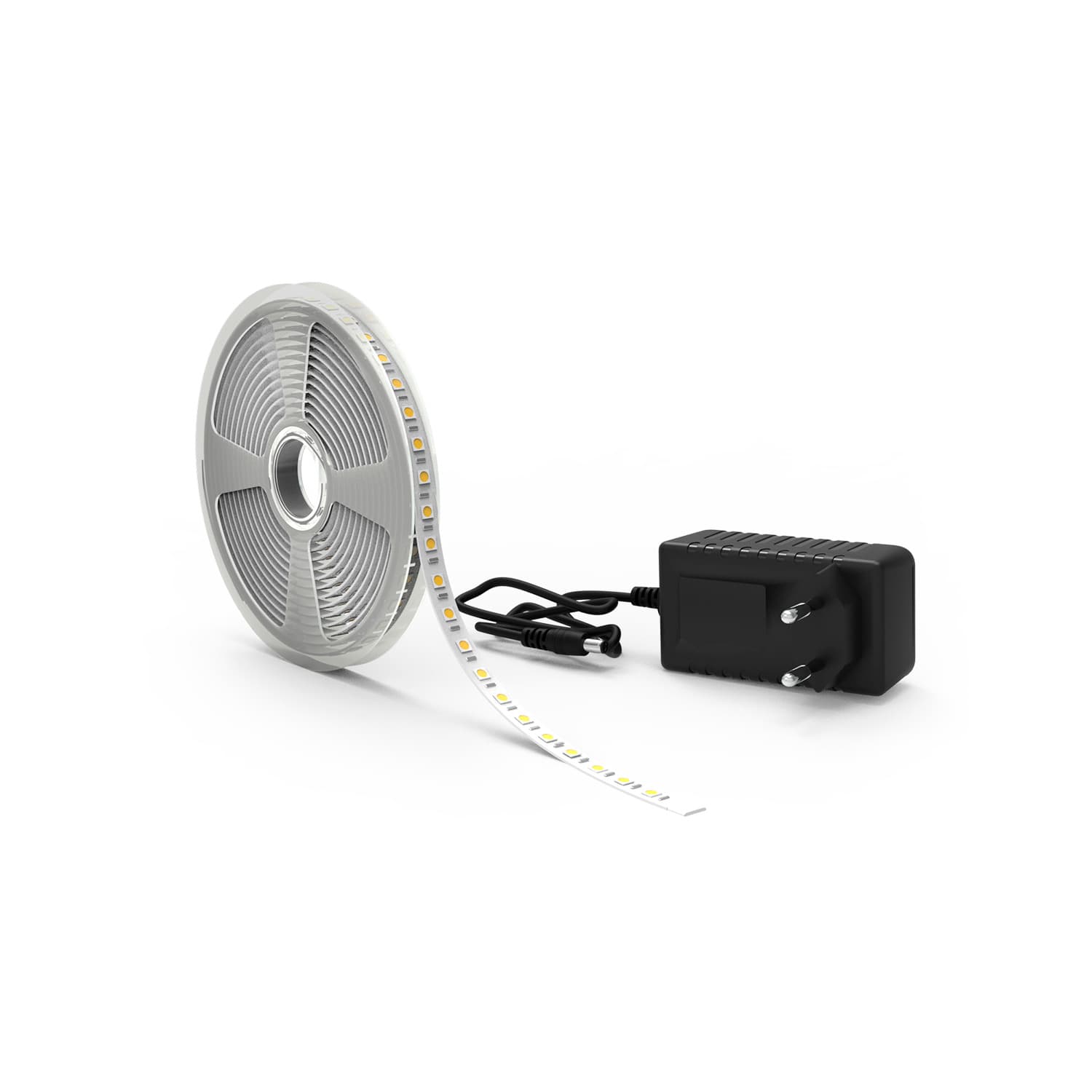 Комплект светодиодной ленты 10 Вт/м DC 12В 3000К IP20 60LED SMD5050 (с драйвером блистер 5м) 700 лм/м Basic