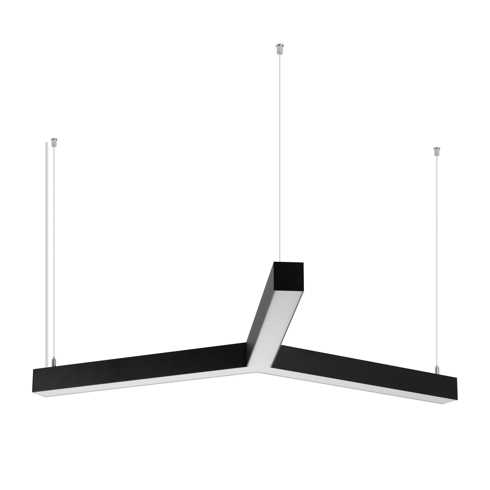 Светильник SP-RAYS-3-HANG-5050-510-35W Day4000 RAL9005 120 deg 230V IP33 1730lm металл