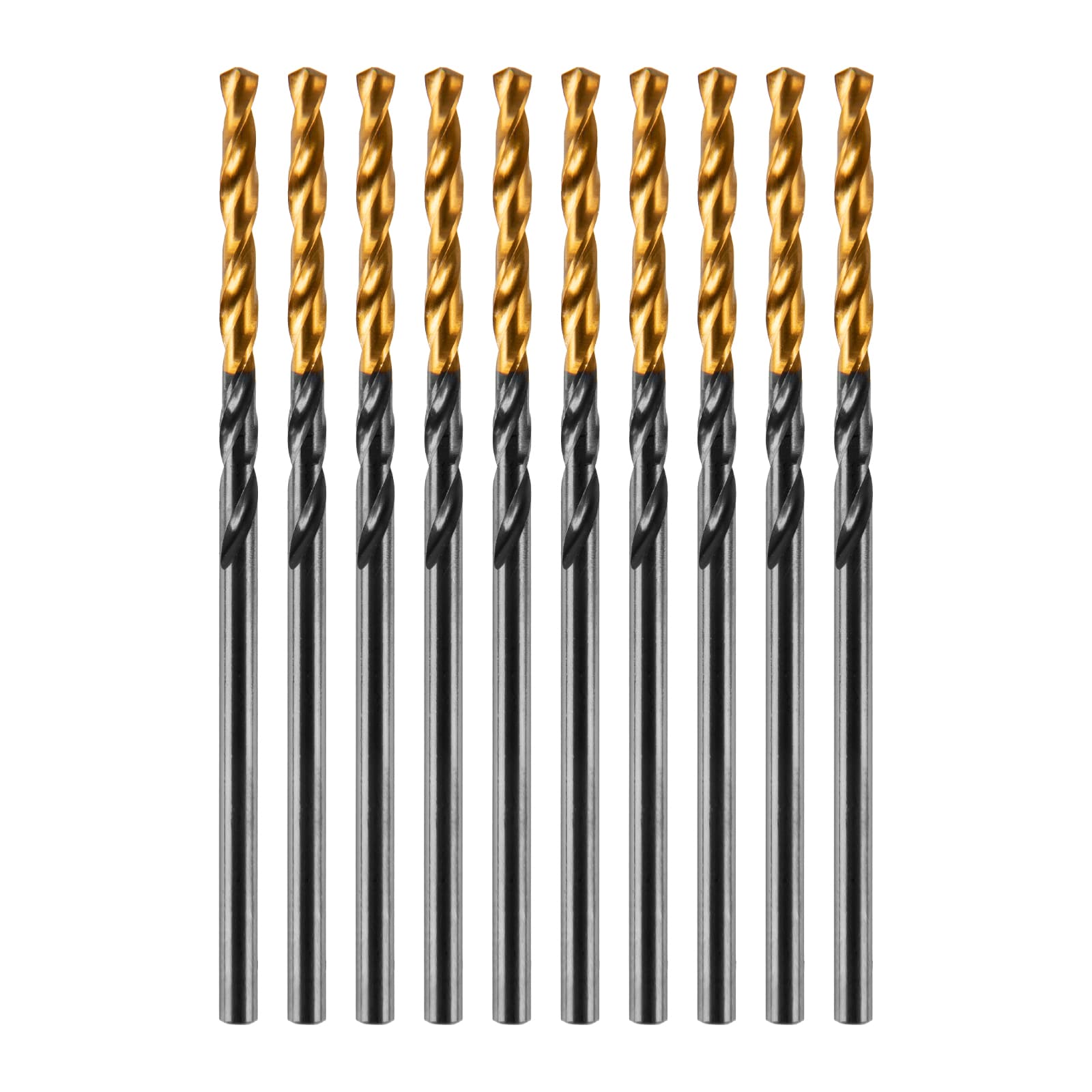 Сверло по металлу, 2 мм, HSS-Tin, Golden Tip, 10 шт.