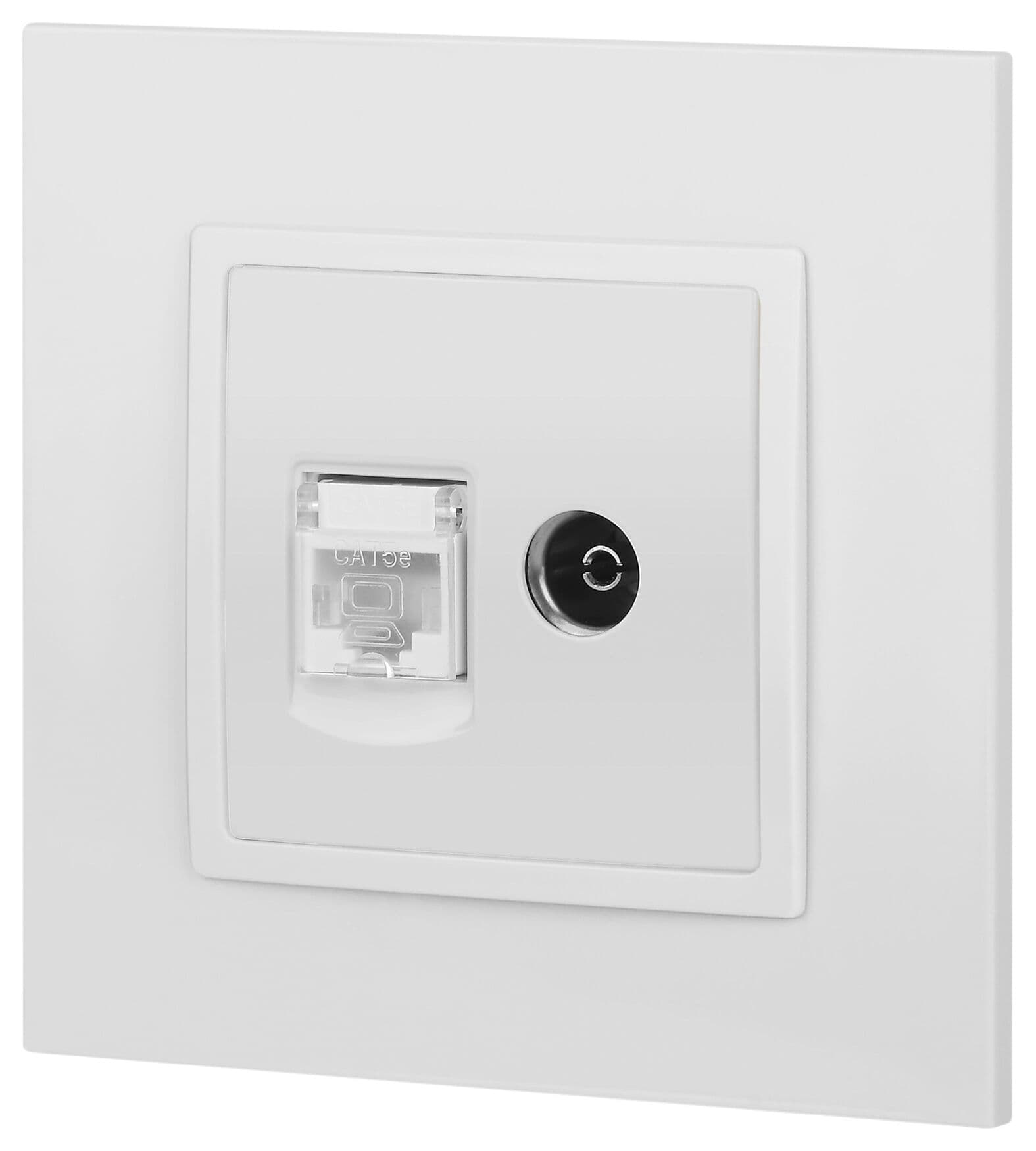 Розетка RJ45+TV, Эра Elegance, белый, 14-3110-01