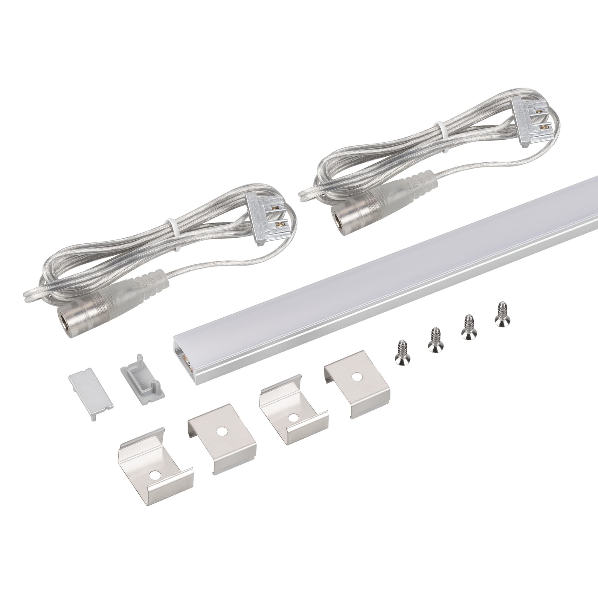 Набор для светодиодной подсветки ARL-KIT-SLIM-FC 24V Day4000 (14 W/m, IP20, 2m) Алюминий+пластик