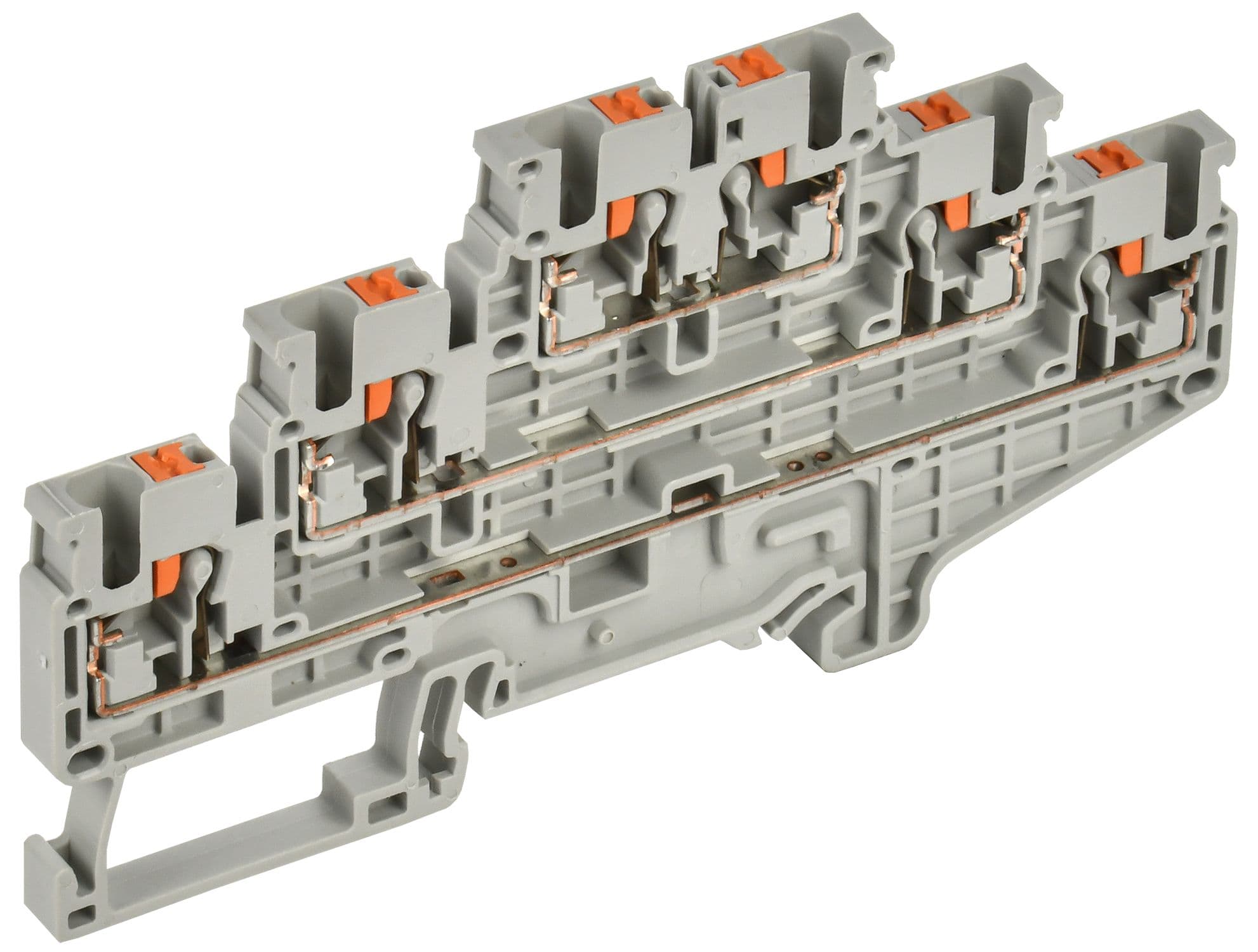 ARMAFIX Клемма пружинная Push-in CP-ML 3 ур. 2,5мм2 серая IEK