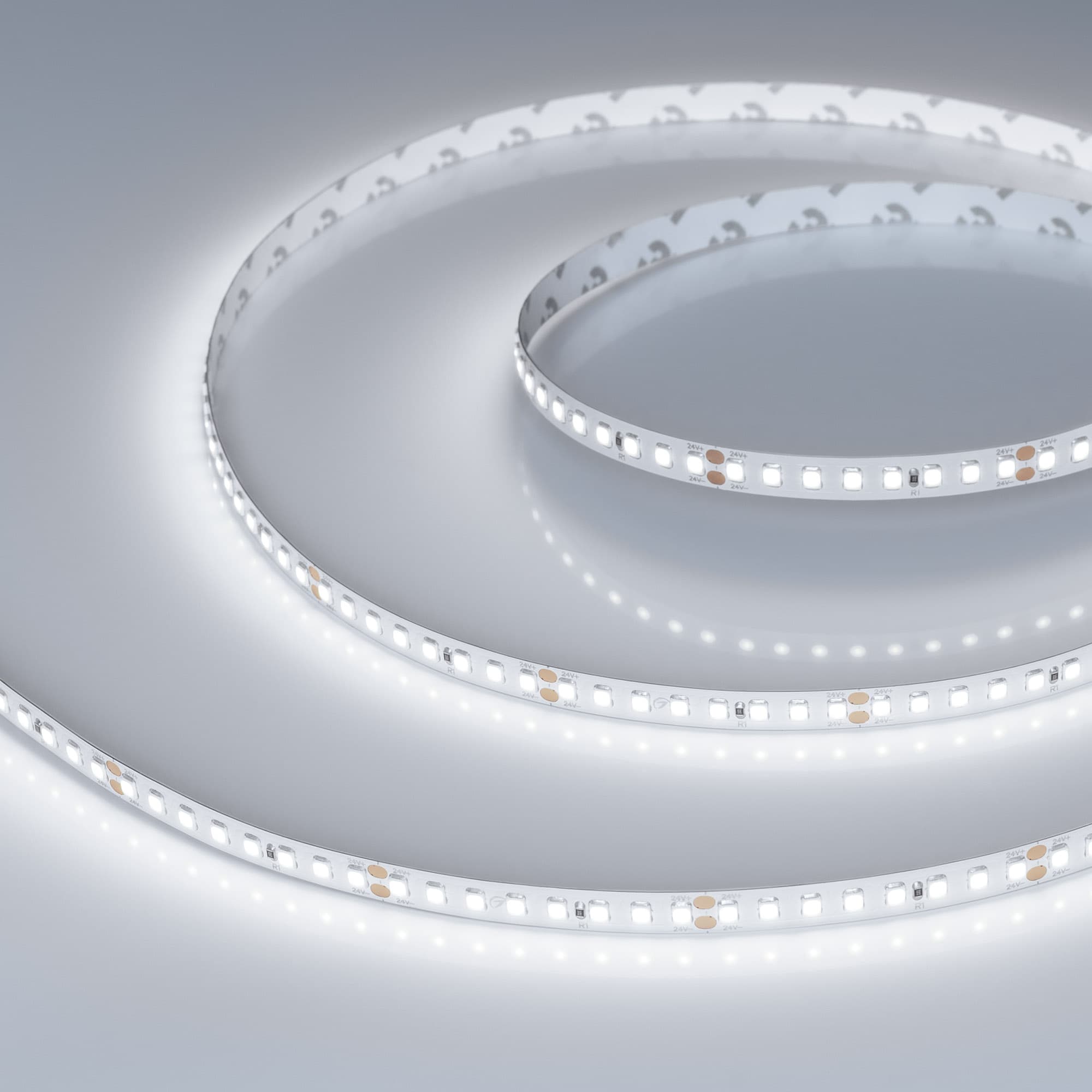 Лента светодиодная 12 Вт/м 24В IP20 6000K 160LED/м RT/RTW-A160-8-10mm SMD 2835 50 м