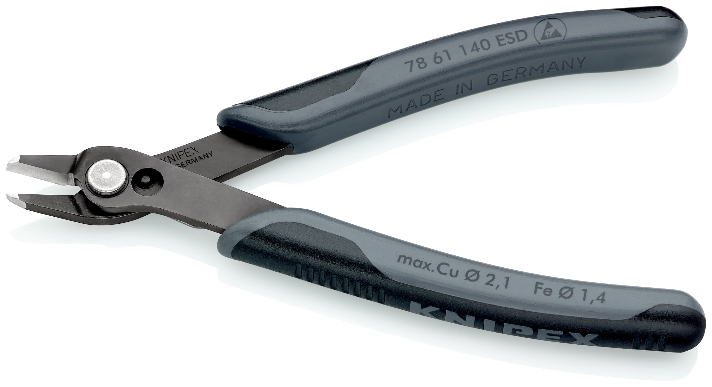 ElecTronic Super KNips XL ESD вороненая 140 мм для микроэлектроники
