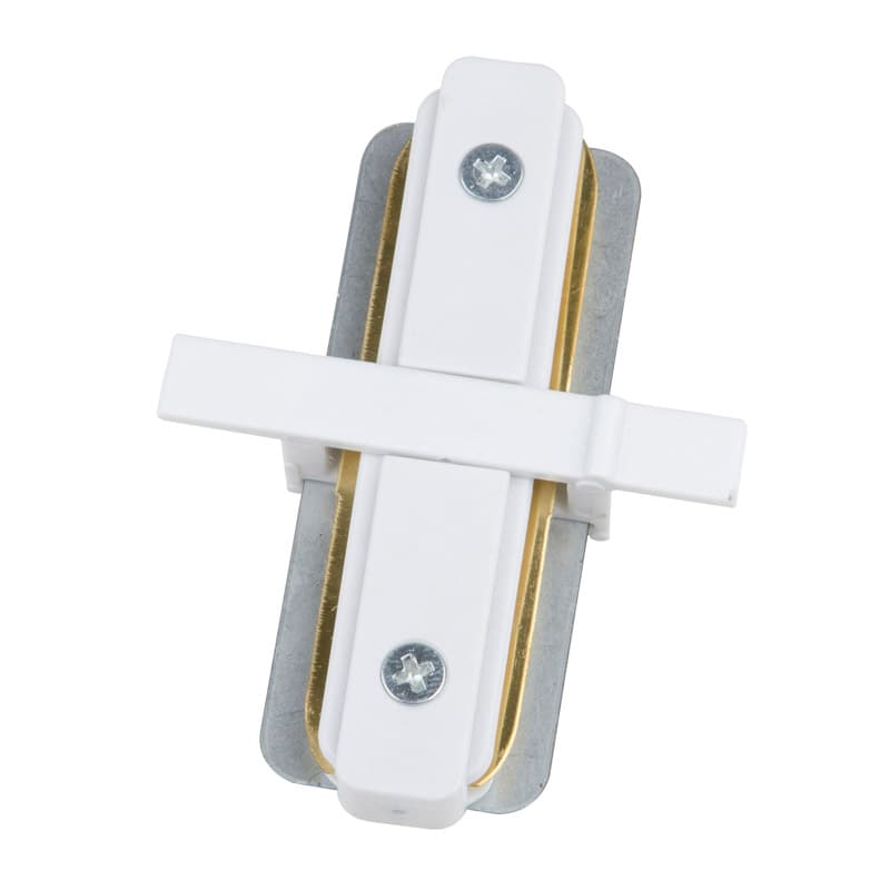 Соединитель UBX-Q123 R11 WHITE 1 POLYBAG для 2-х шинопроводов типа R, прямой внутренний. Однофазный белый