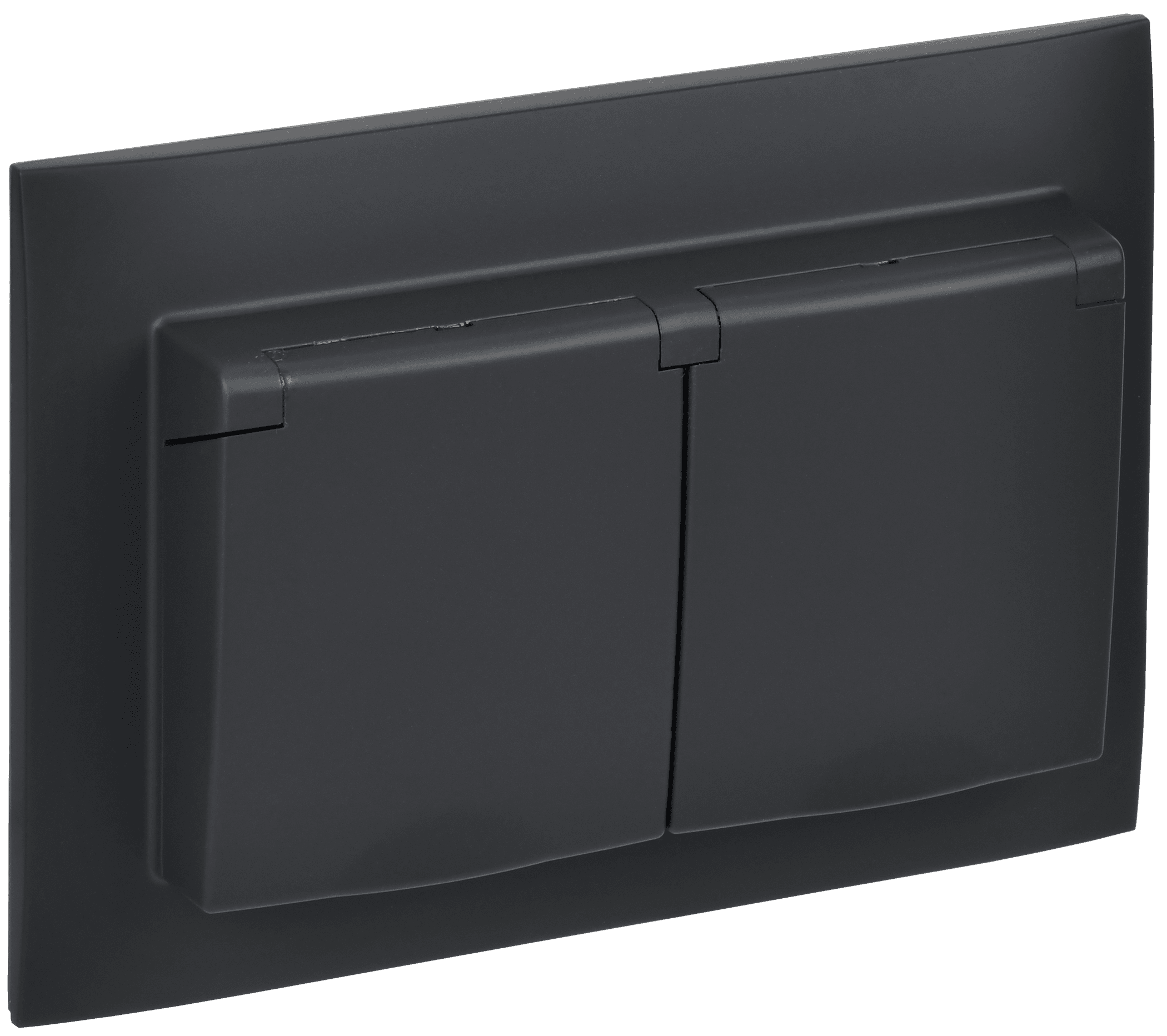 SKANDY Розетка 2-местная и крышкой 16А в сборе IP44 SK-R12G графит IEK