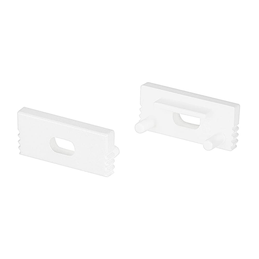 Заглушка SL-SLIM-H7 WHITE с отверстием (пластик)