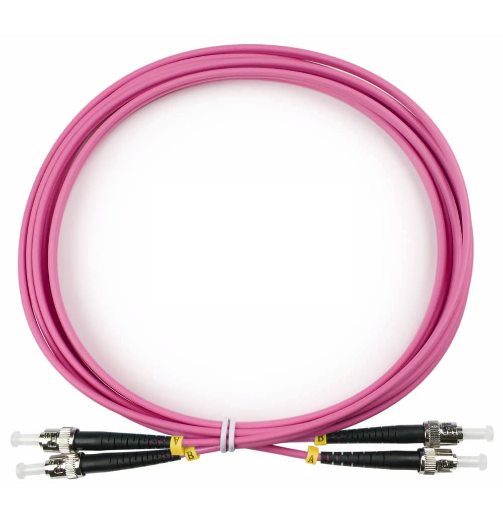 Патч-корд оптический duplex 3м ST-ST 50/125MM OM4 LSZH