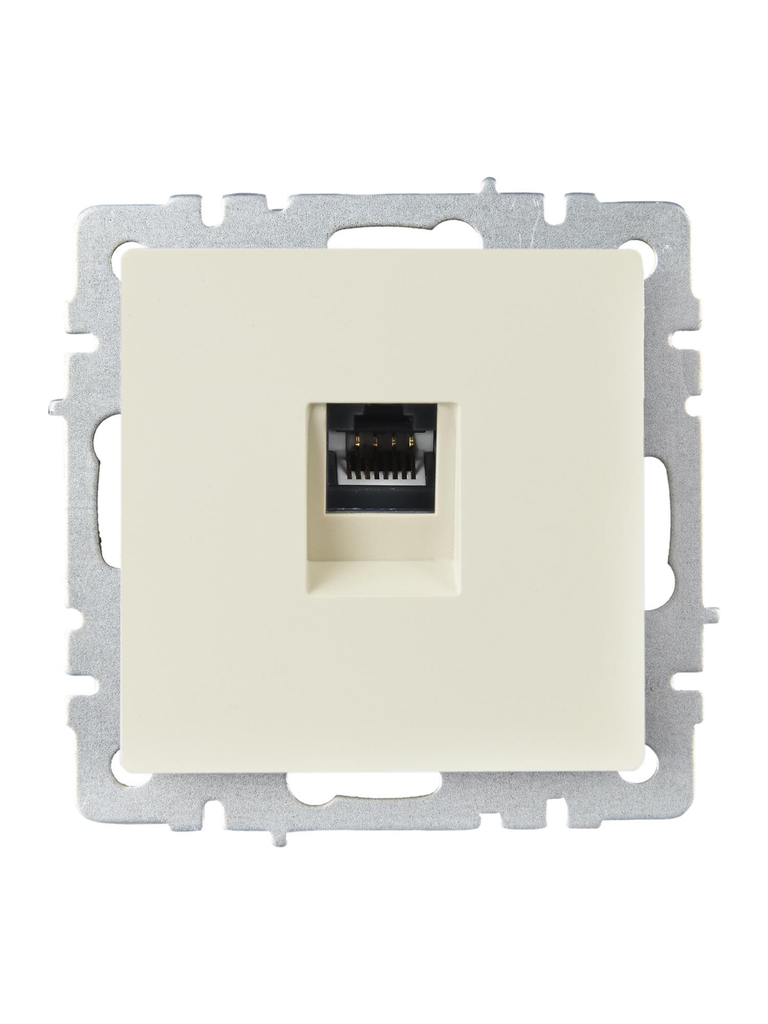 BRITE Розетка компьютерная RJ45 кат.6 РК11-БрКр бежевый IEK