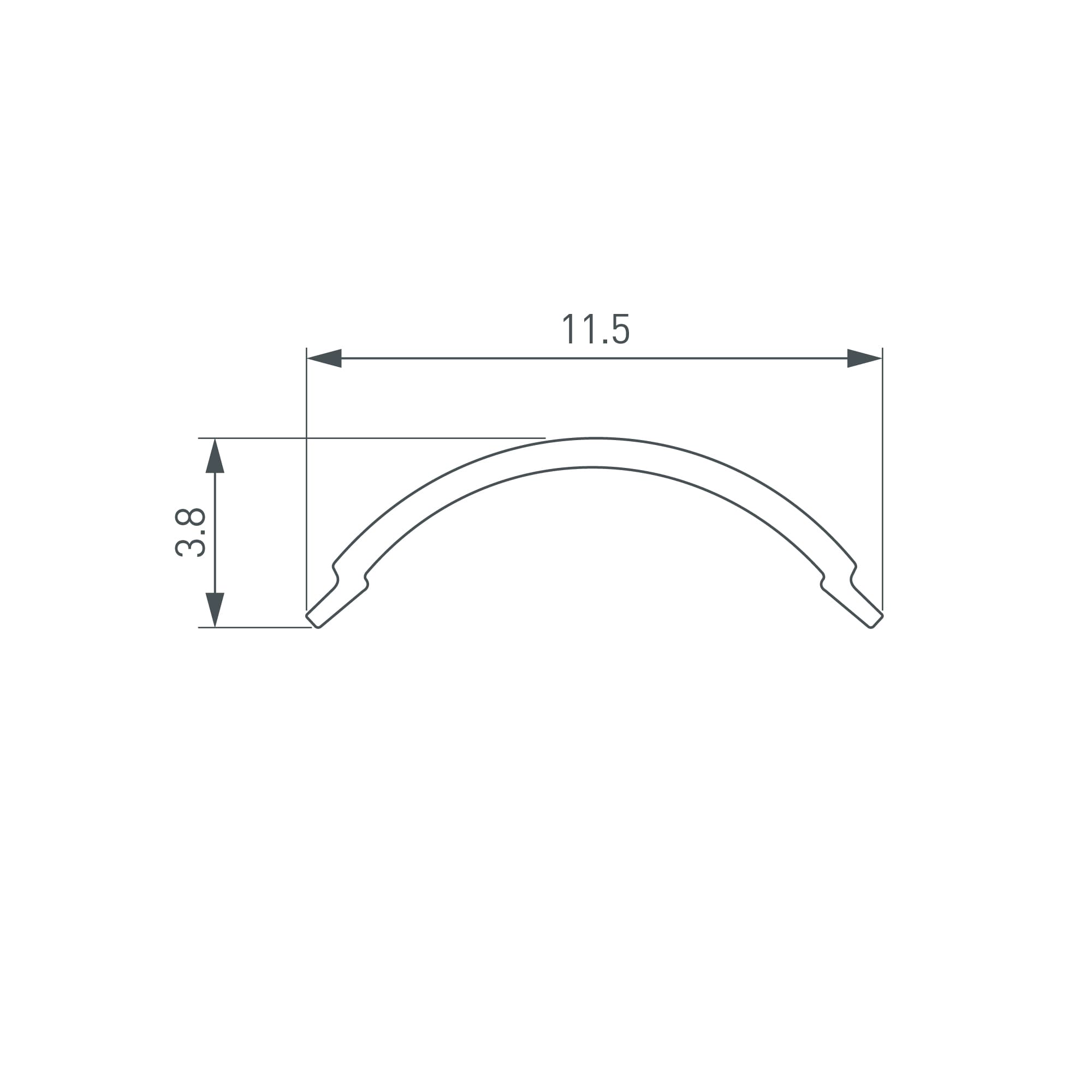 Профиль силиконовый WPH-FLEX-1018-SIDE-S10-50m WHITE (Силикон)