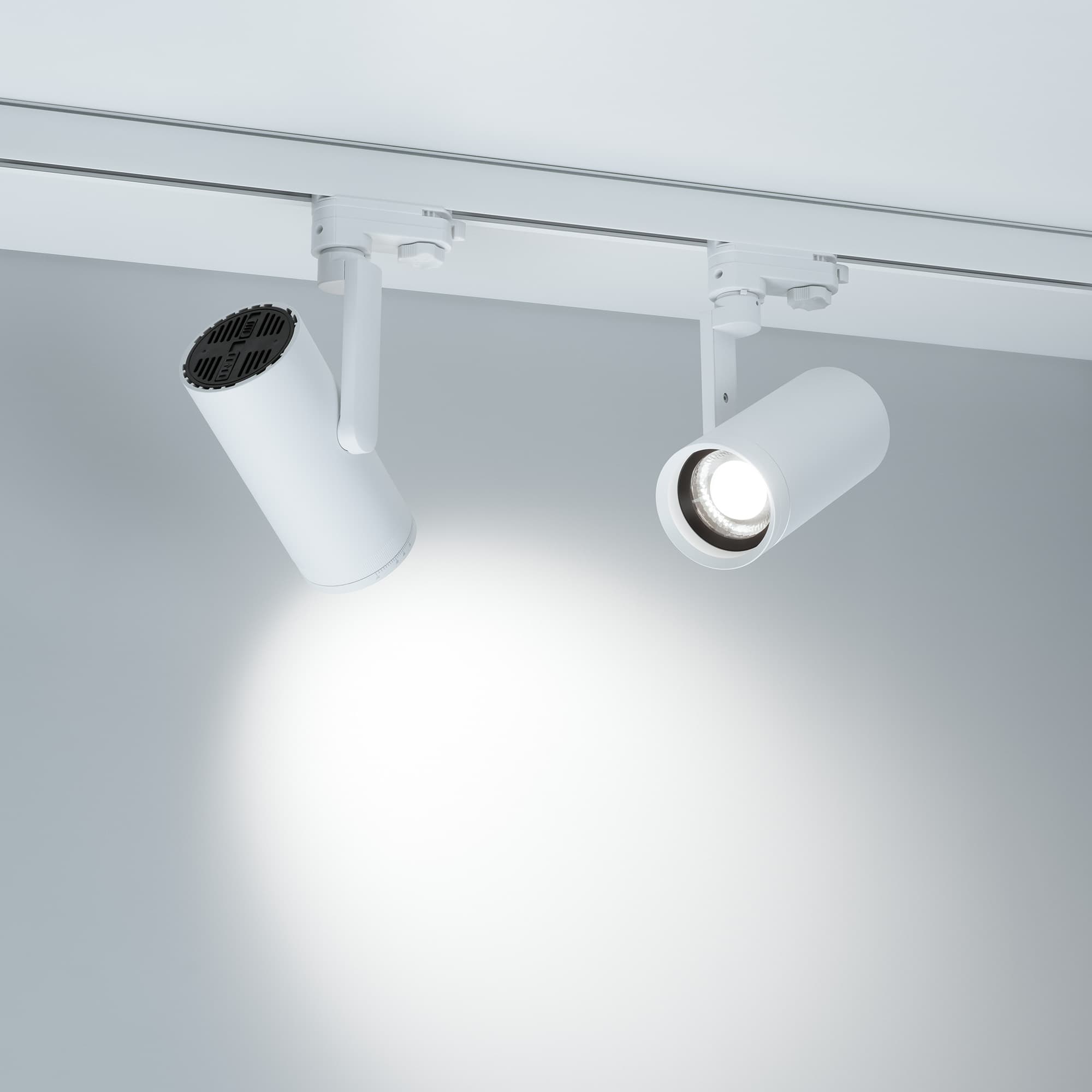 Светильник LGD-URANUS-4TR-R75-18W/25W 3500K-MIX WH, 20-50 deg, side holder, 230V, IP20, металл, 5 лет