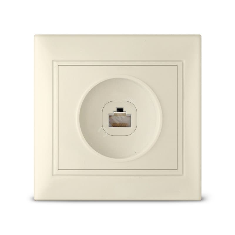 Розетка Севиль компьтерная слоновая кость (ivory)