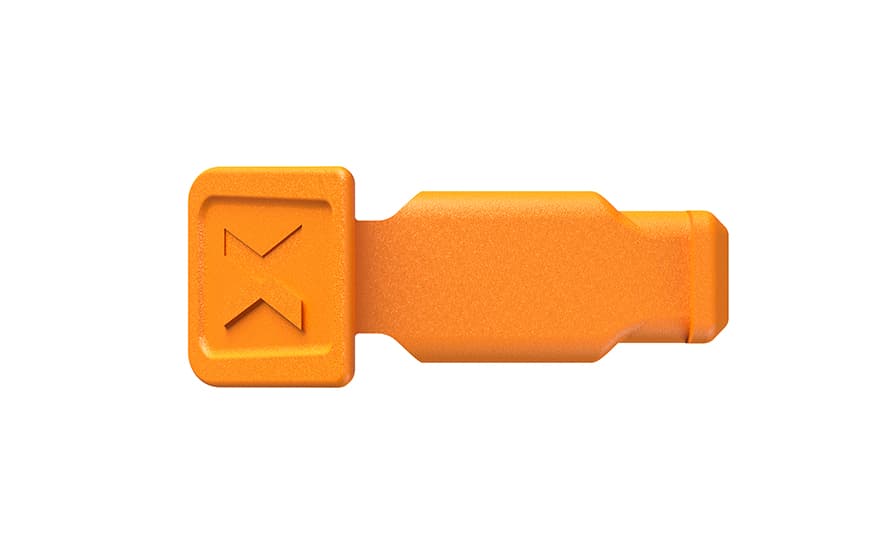 Клипса цветная, оранжевая, 10 шт, для маркировки инструмента KNIPEX, ColorCode Clip