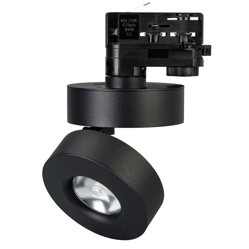 Светильник трековый LGD-MONA-TRACK-4TR-R100-12W Day4000 (BK, 24 deg, 230 В) (ARL, IP40 Металл, 3 года)