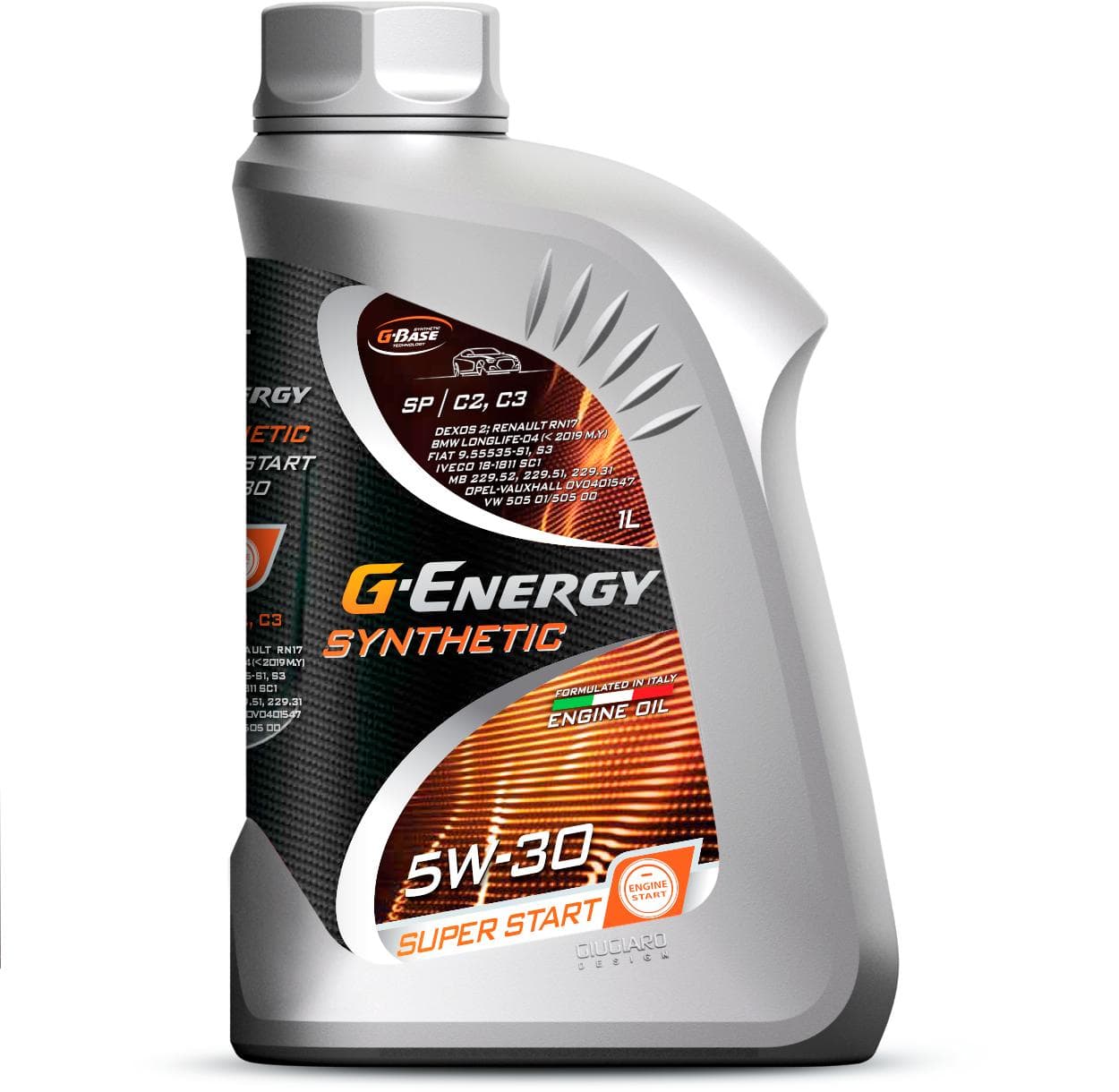 Масло моторное G-Energy Synth Super Start 5W-30 API SN/CF, ACEA C3 (1 л)