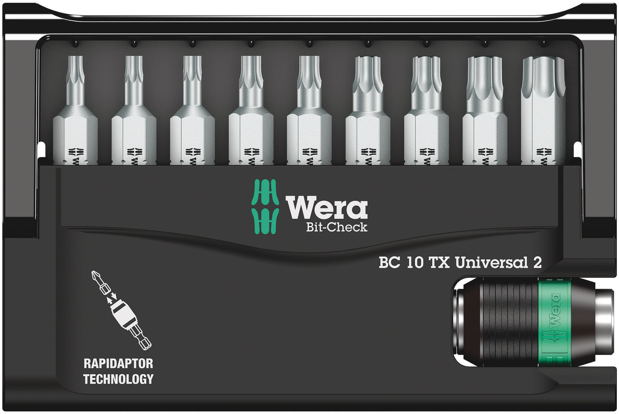 Набор бит с битодержателем Bit-Check 10 TX Universal 2 универсальное применение 10 предметов