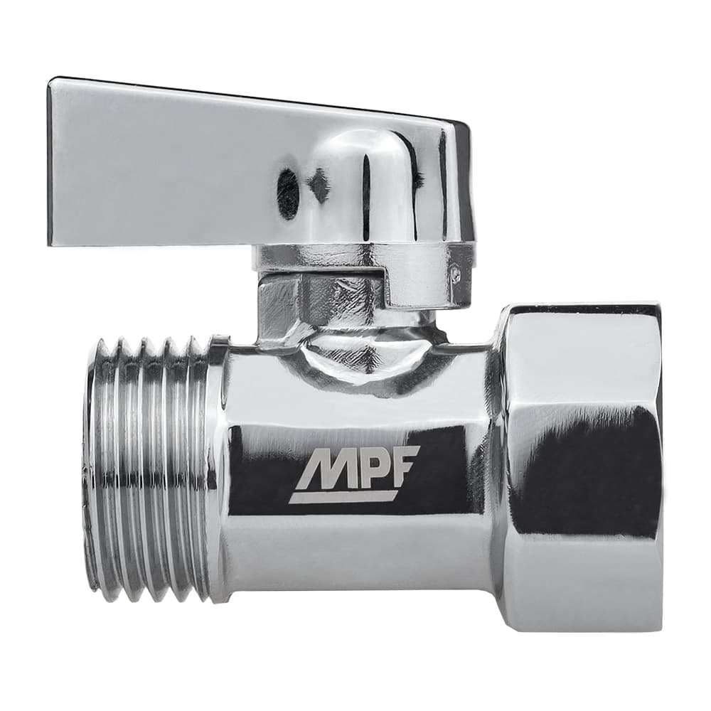 Кран-мини 1/2 В/Н, ХРОМ-POLISH.латунь, ГОСТ