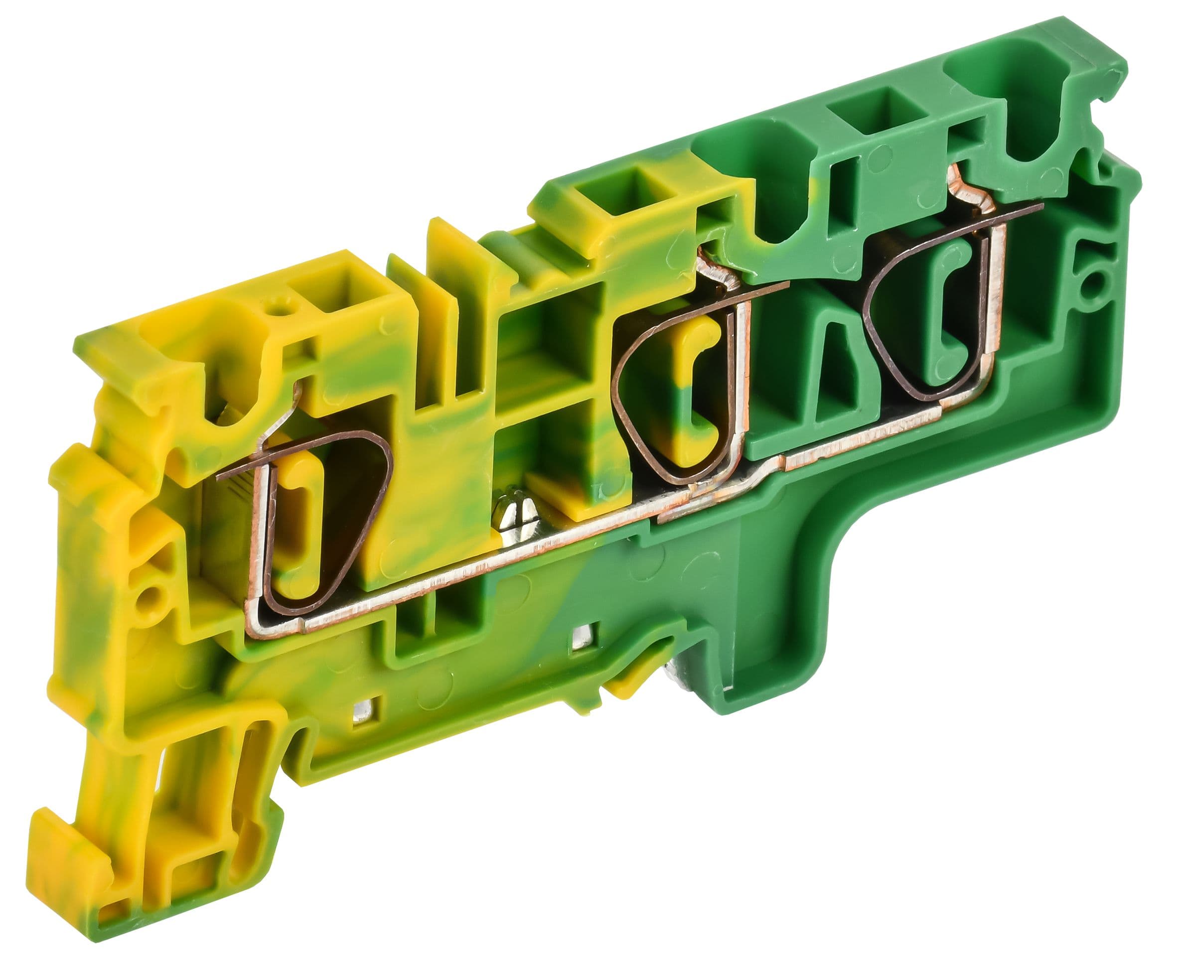ARMAFIX Клемма пружинная CX6-3 PE 6мм2 трехконтактная заземляющая IEK