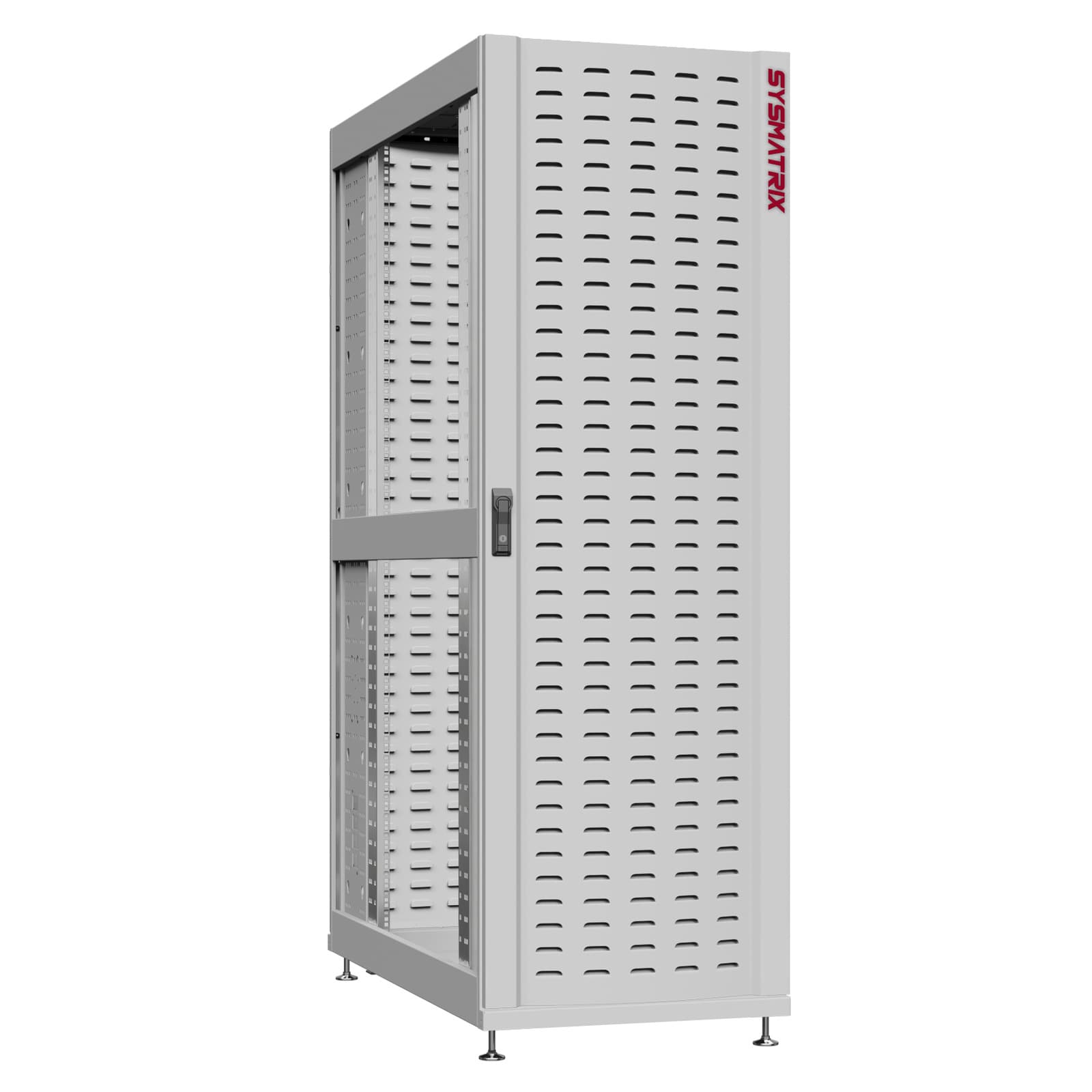 Шкаф серверный 45U 600х1070 передняя дверь: протект IP41. задняя дверь: протект IP41. боковые панели: без. цвет: серый RAL7035