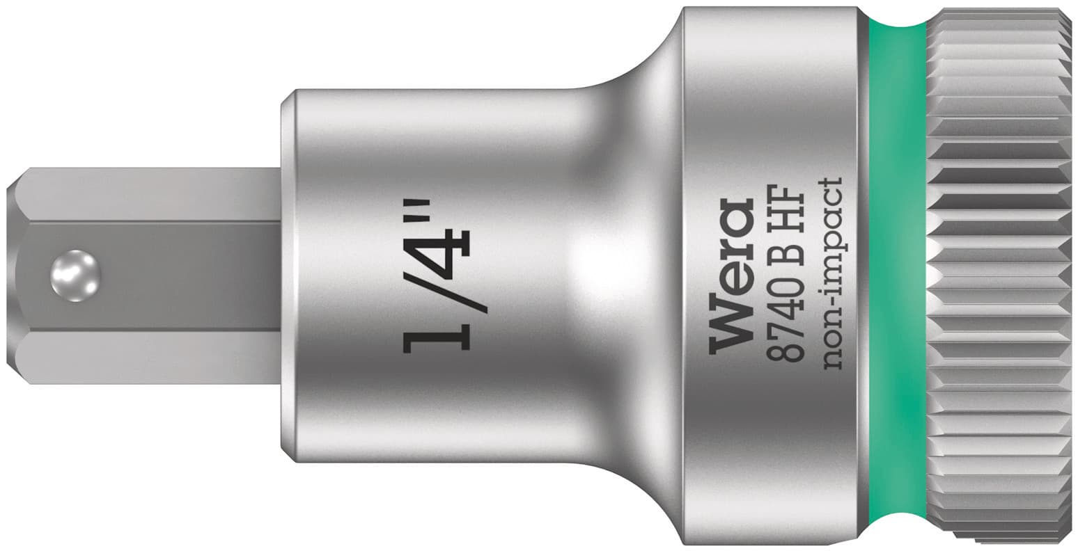 Головка торцевая 8740 B Hex-Plus HF Zyklop со вставкой под внутренний шестигранник DR 3/8 с функцией фиксации крепежа 1/4X35 мм