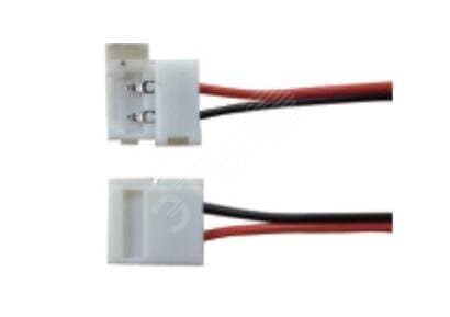Разъем гибкий с проводом для LED ленты 4,8 и 9,6W/m IP20 8мм (соединение 2х лент)