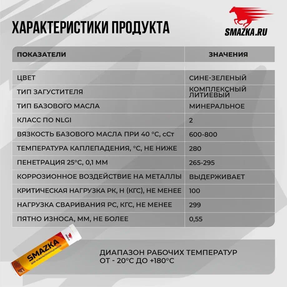 Смазка для Асфальтоукладчиков 400мл картридж