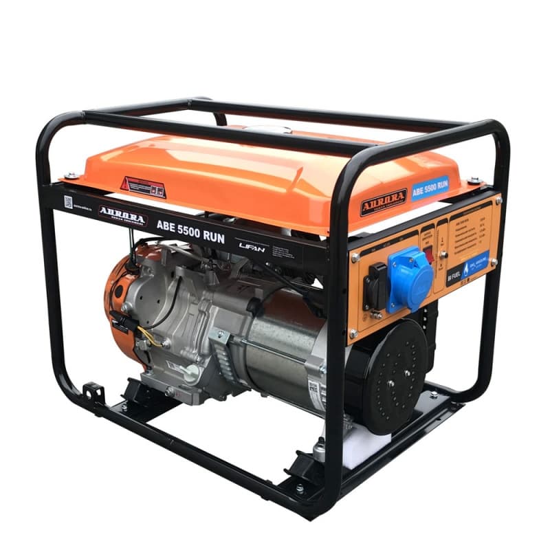 Генератор ABE 5500 RUN (max.5.5кВт, 230В) бензин+газ, увеличенный бак 13л