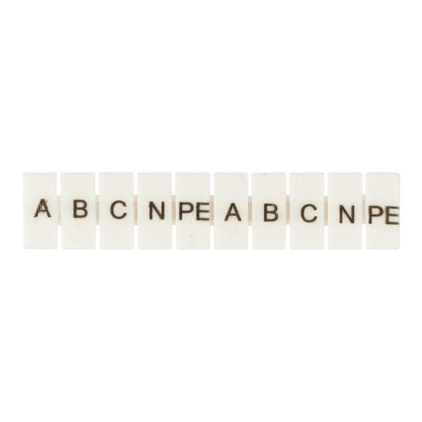 Маркеры для UT/ST/Push-in 6 с символами A, B, C, N, PE (100 шт.) EKF