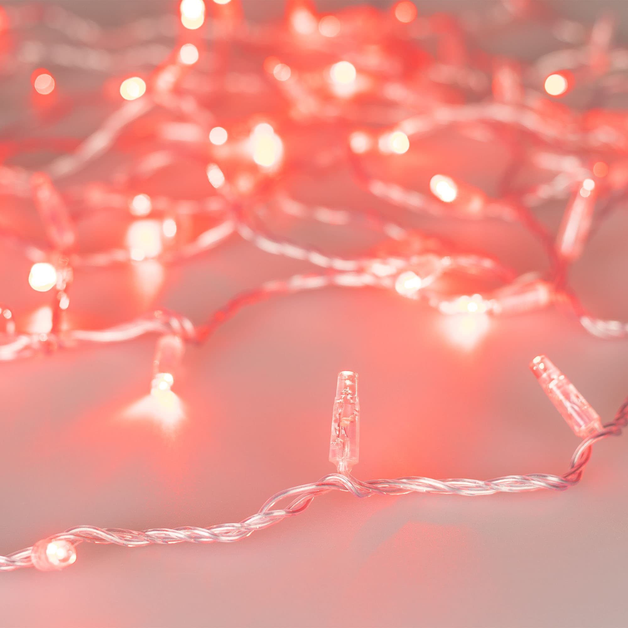 Гирлянда светодиодная декоративная ARD-STRING-CLASSIC-1000-CLEAR-100LED-PULSE Red 230V, 7W ARDCL, IP65