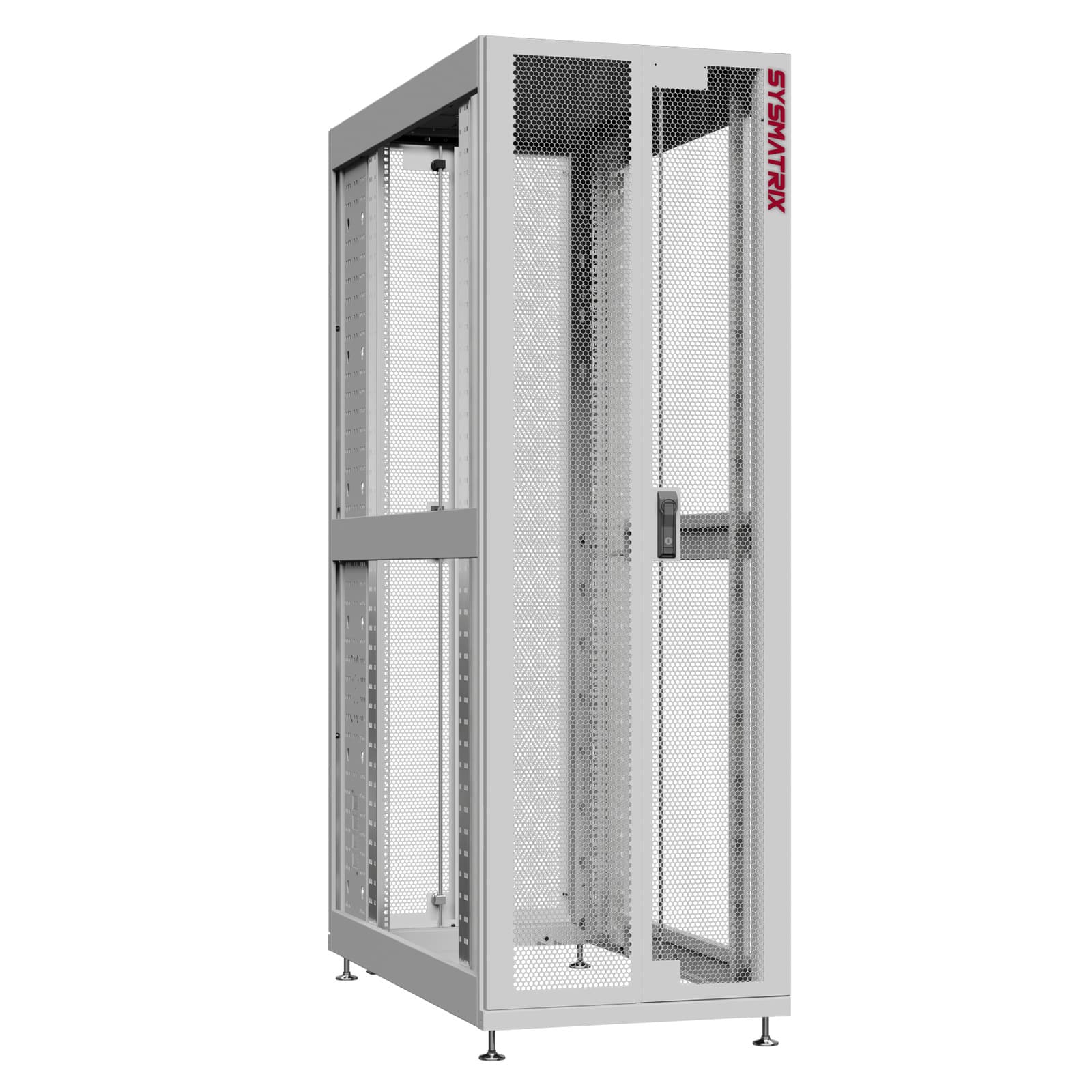Шкаф серверный 45U 600х1200 передняя дверь: двустворчатая перфорированная IP20. задняя дверь: двустворчатая перфорированная IP20. боковые панели: без. цвет: серый RAL7035 