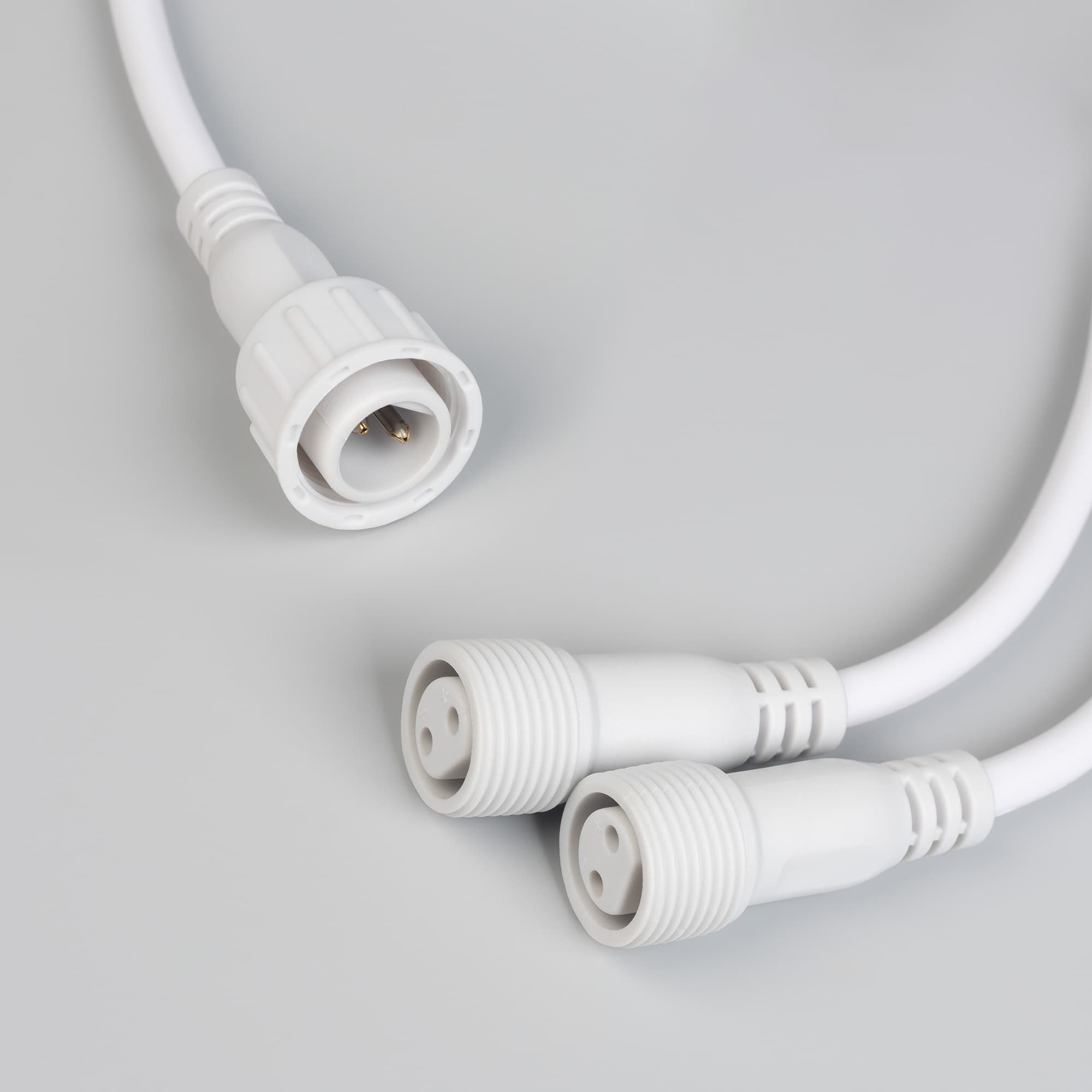 Коннектор питания ARD-CLASSIC-SYNC-RGB White (230V, 2 ports) (ARDCL, Закрытый)