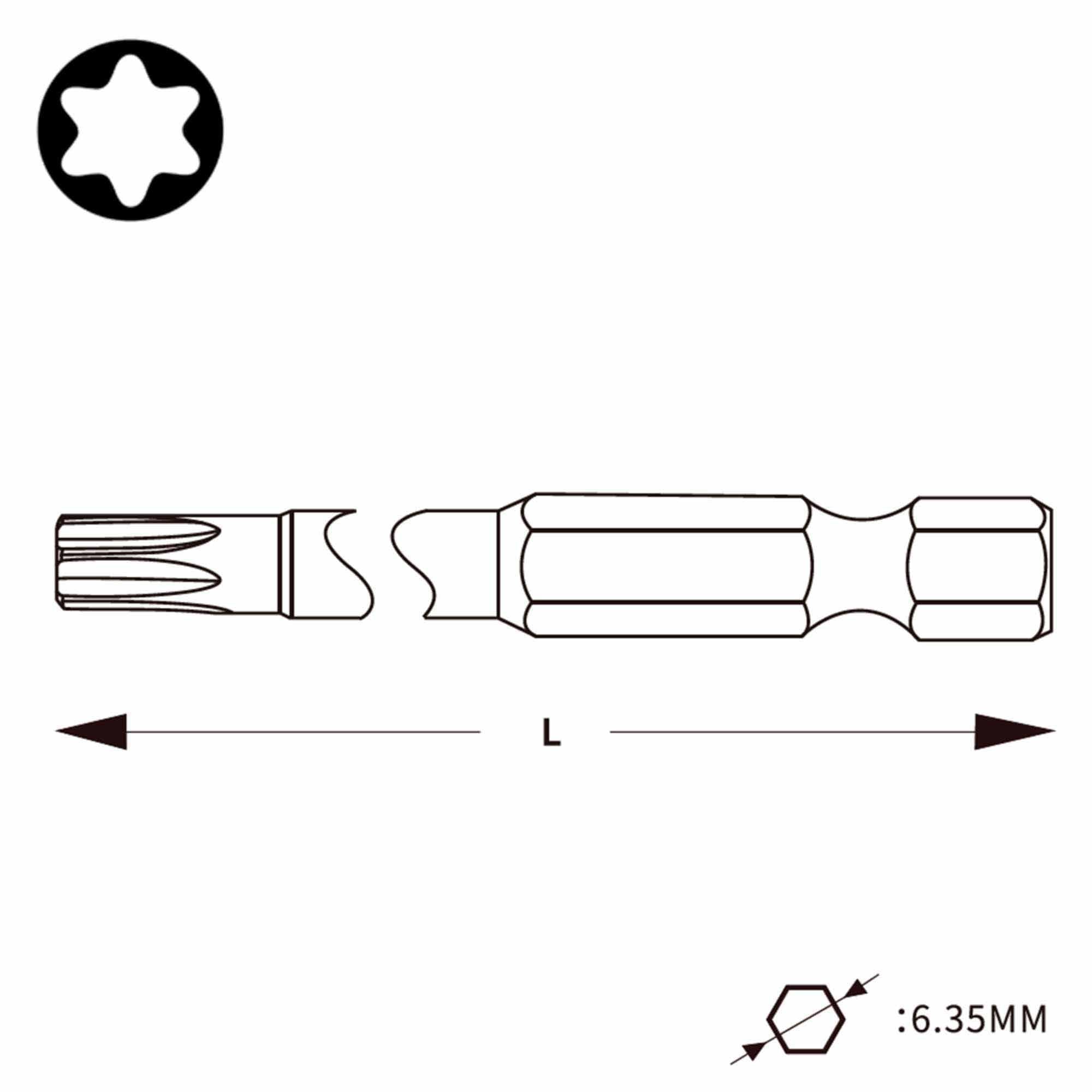 Бита TORX T40 х90мм 7045Z