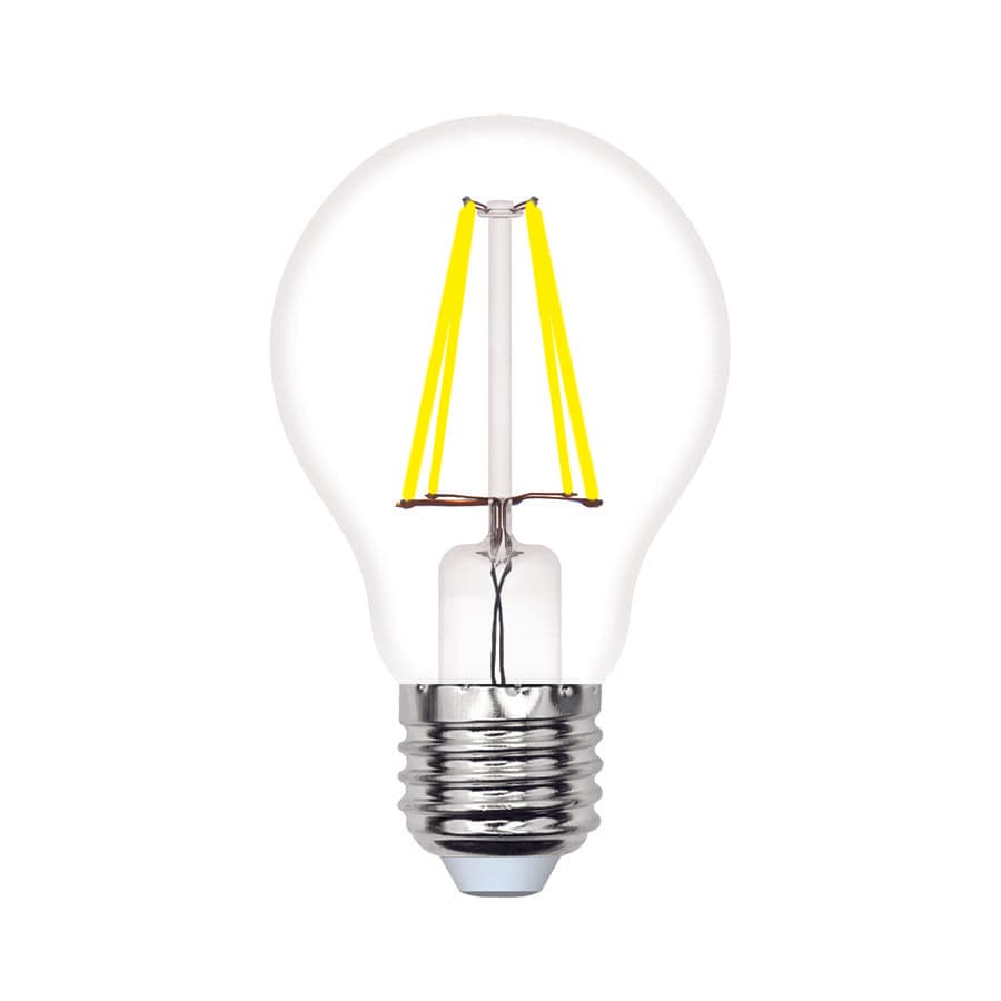 Лампа светодиодная LED-A60-5W/4000K/E27/CL/SLF Форма A прозрачная (4000K)