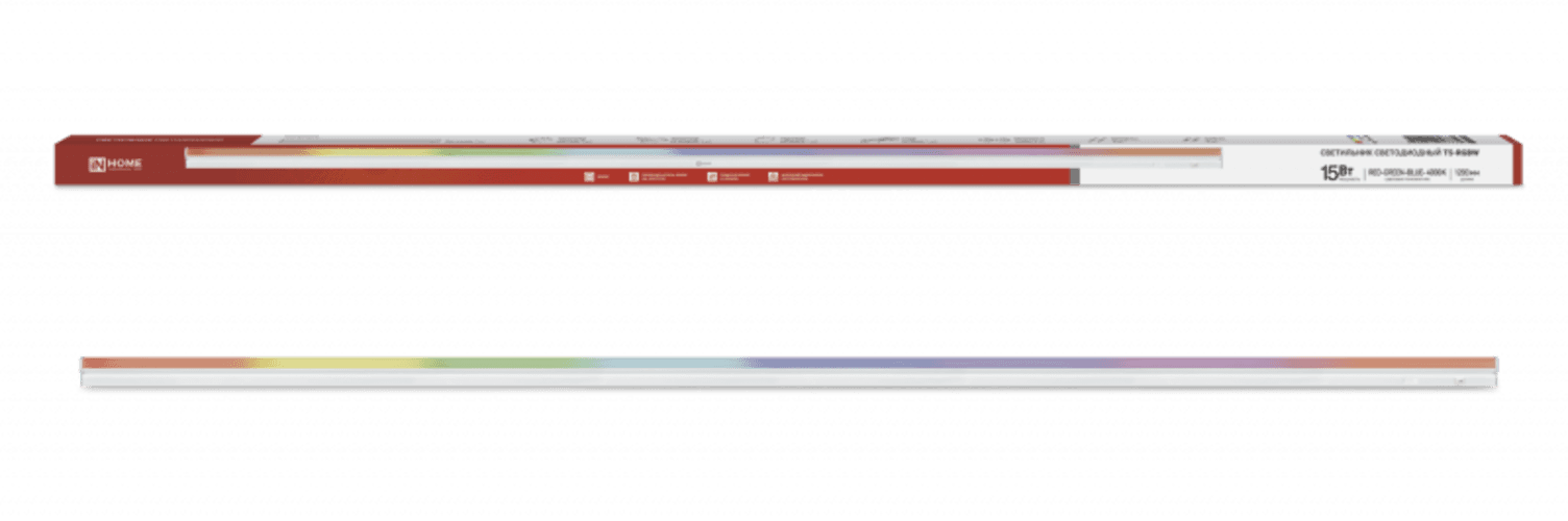 Светильник светодиодный СПБ-Т5-RGBW 15Вт 230B red-green-blue-4000К 1200мм IN HOME