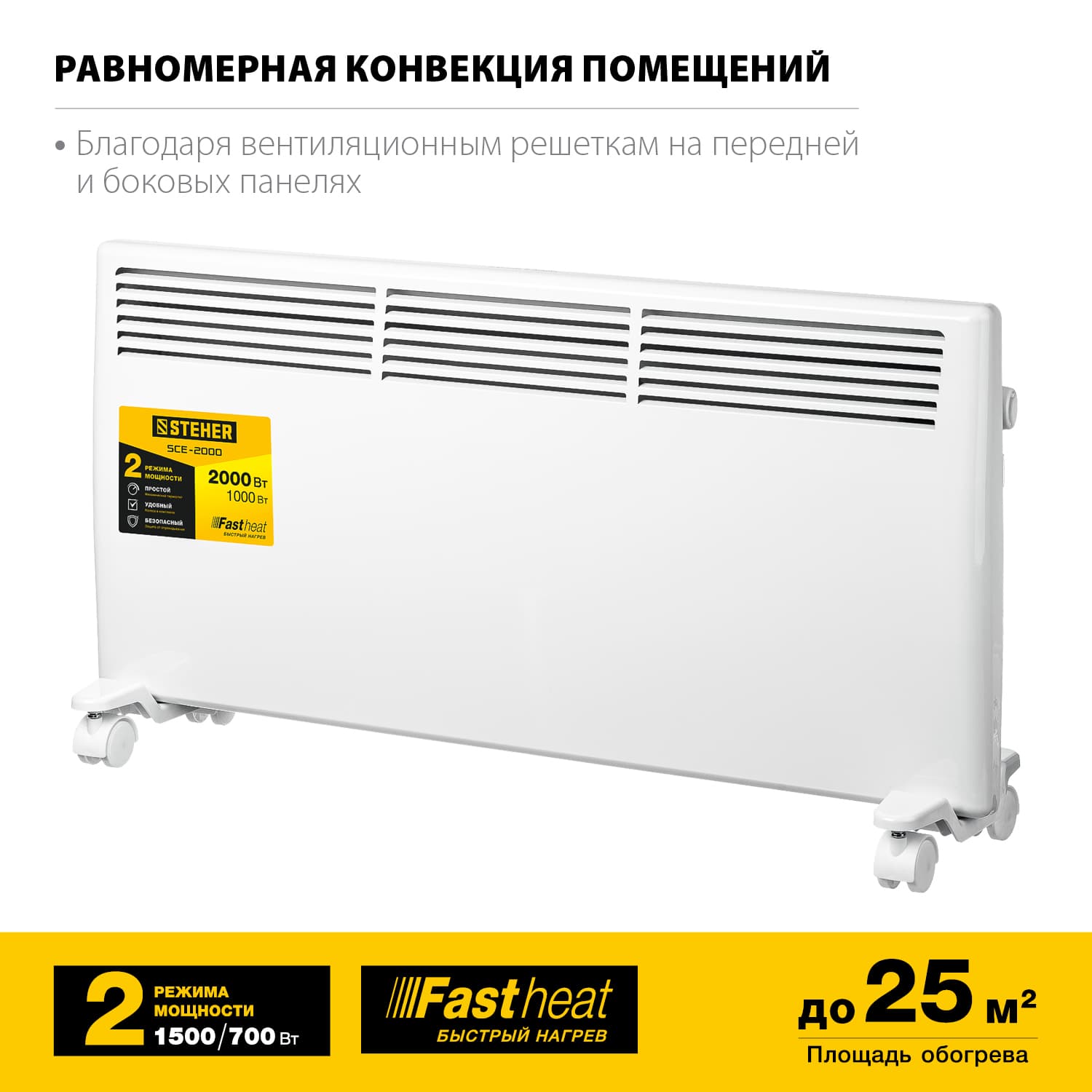 Конвектор электрический Е 2 кВт