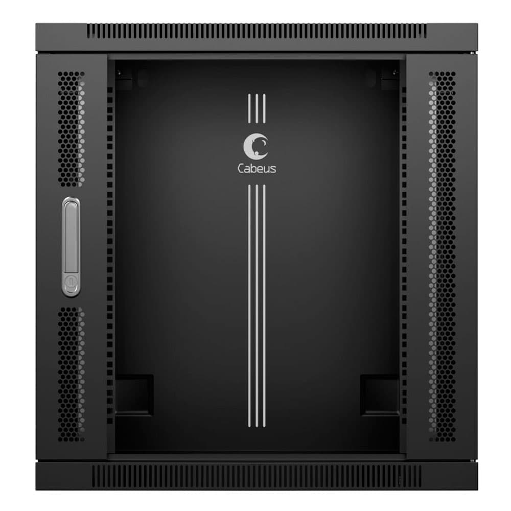 Шкаф телекоммуникационный настенный разобранный   19' 22U 600х450х1082mm (ШхГхВ) дверь стекло. цвет черный (RAL 9004)
