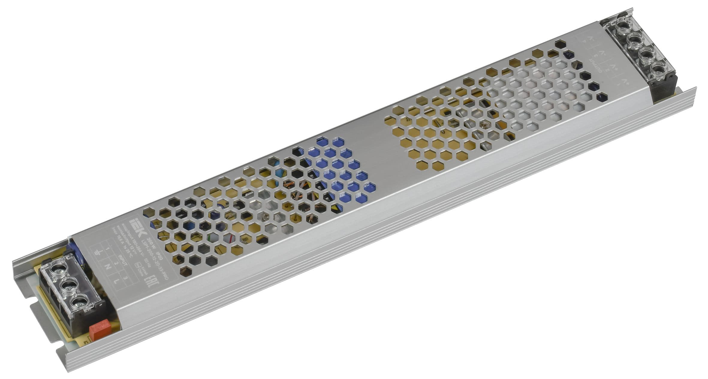 Драйвер LED ИПСН-PRO 200Вт 12В блок-клеммы IP20