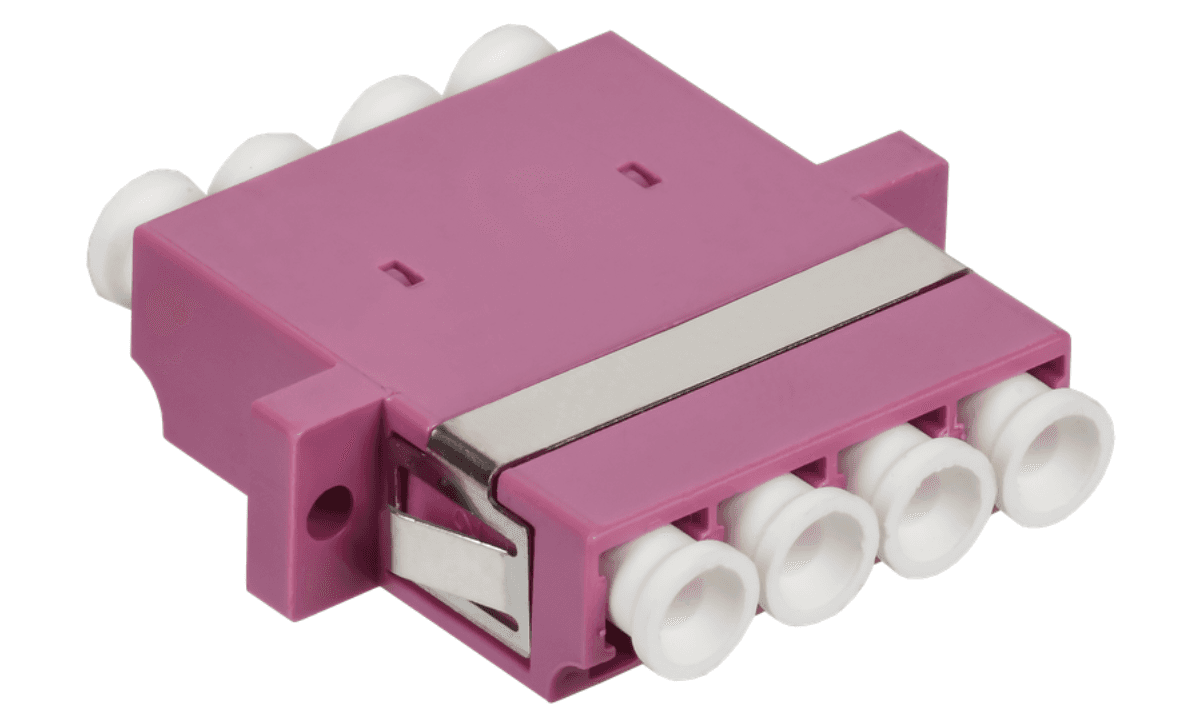 Адаптер  оптический проходной LC-Quad. OM4. UPC