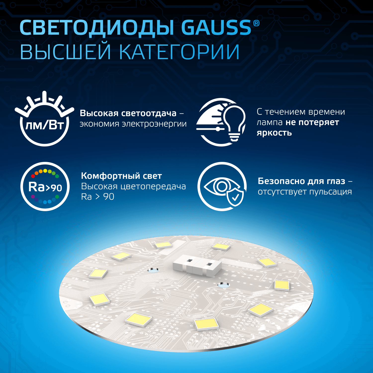 Лампа светодиодная LED 16 Вт 1520 лм 6500К А60 груша холодный E27 AC 220В Black