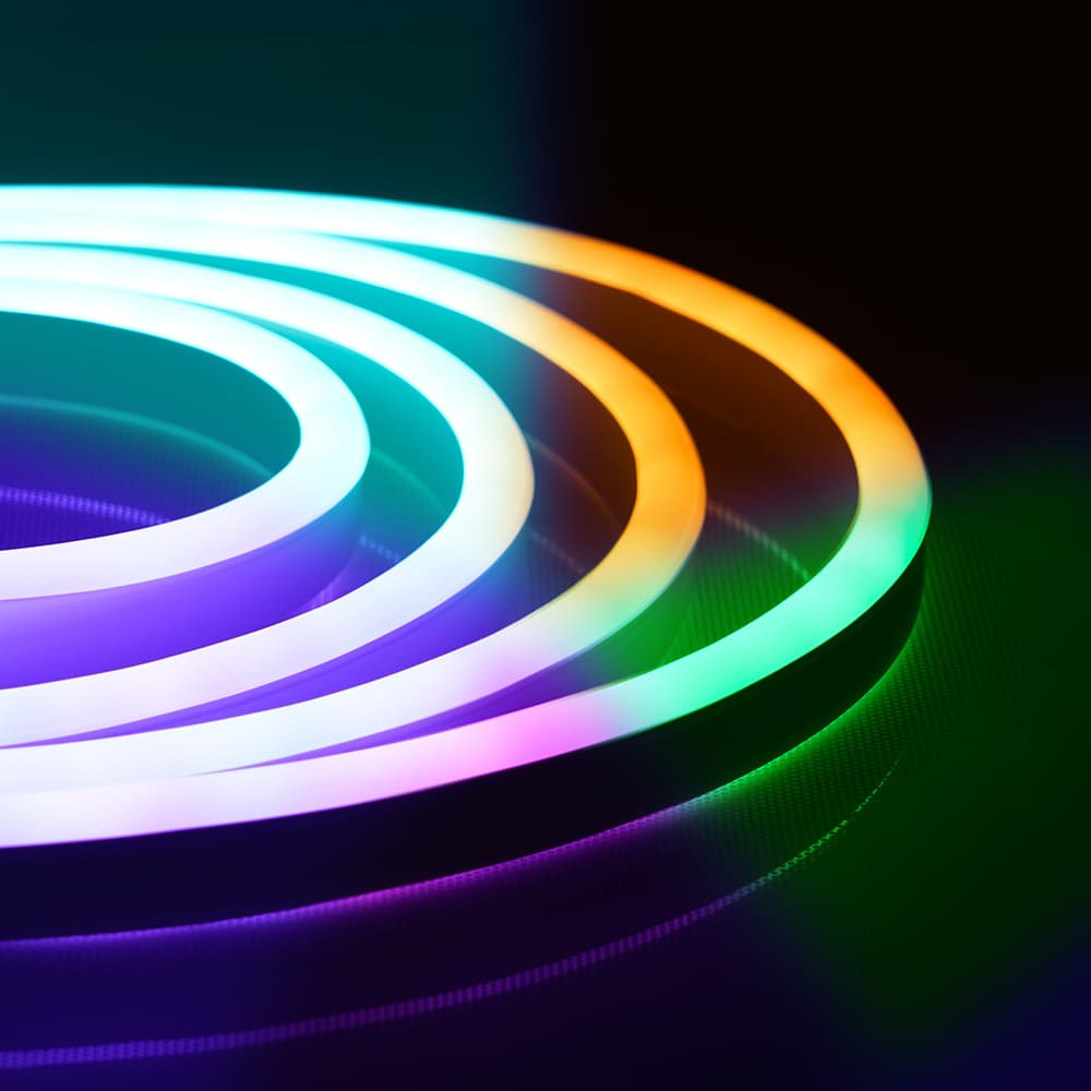 Лента светодиодная 8Вт/м 220В RGB IP67 72LED/м LS720 неоновая