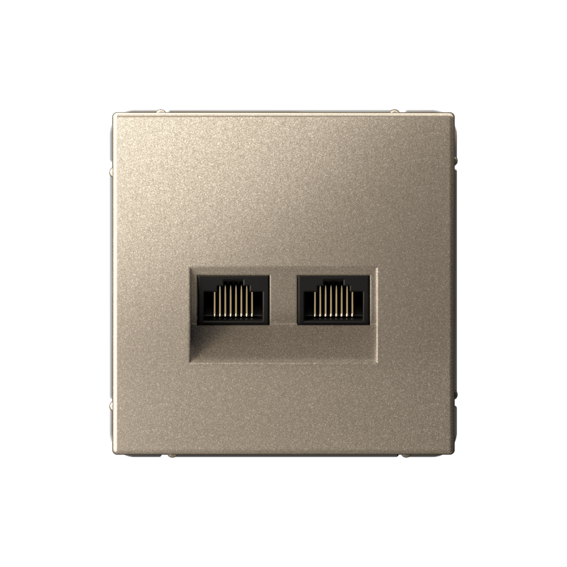 ARTGALLERY РОЗЕТКА двойная компьютерная RJ45+RJ45, кат. 5е, механизм, ШАМПАНЬ