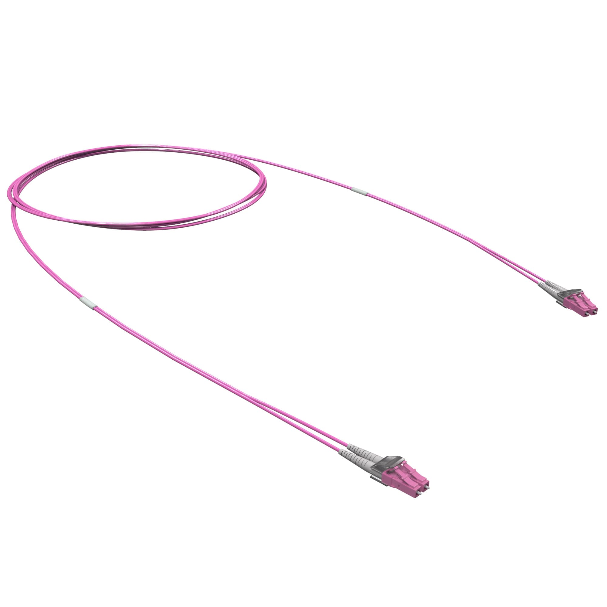 Патч-корд оптический двухволоконный (Duplex) LC/UPC-LC/UPC 50/125 (OM4) 2 м
