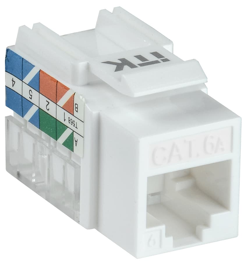Модуль Keystone Jack кат. 6A UTP 110 IDC 90 град.