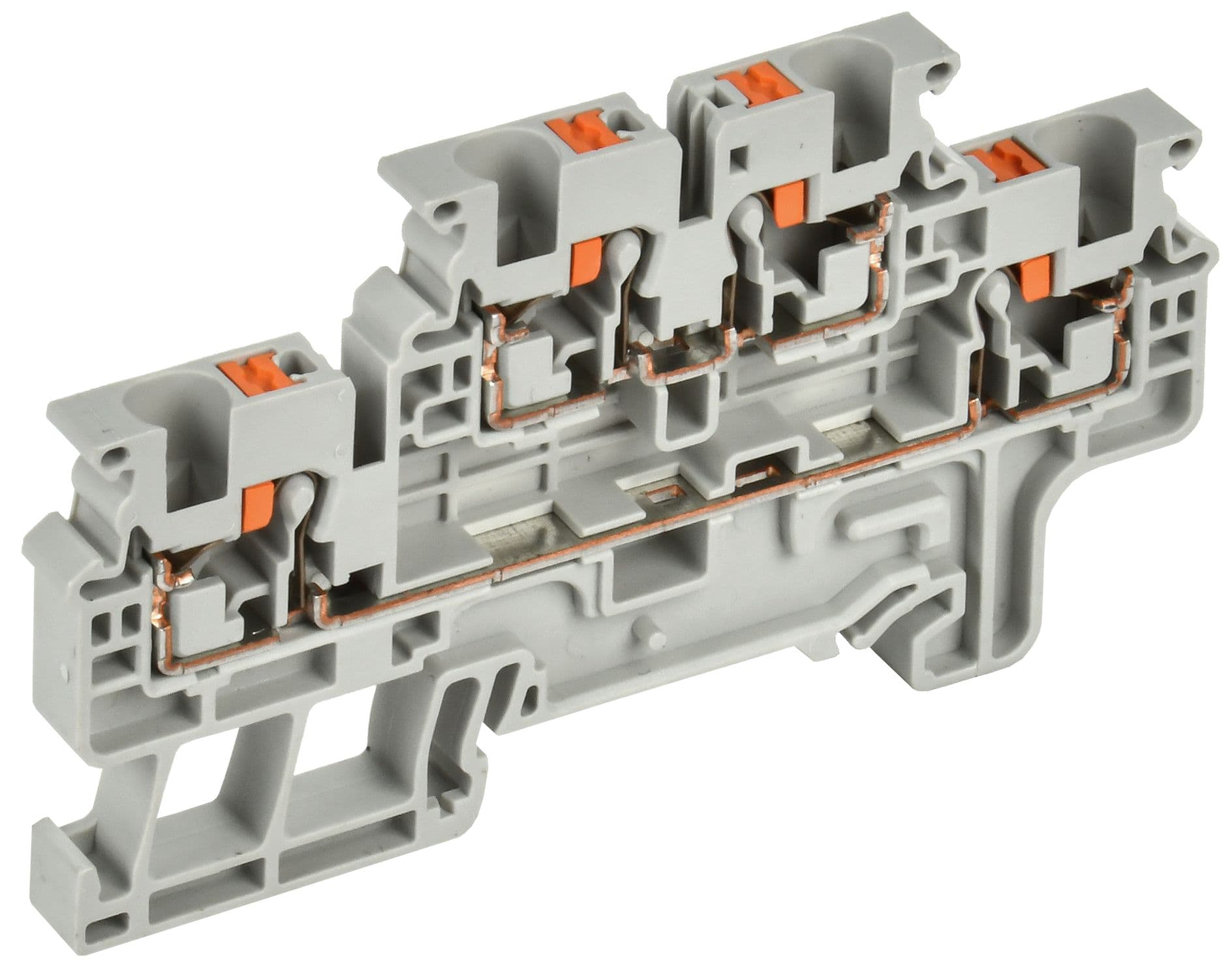 ARMAFIX Клемма пружинная Push-in CP-ML 2 ур. 4мм2 серая IEK