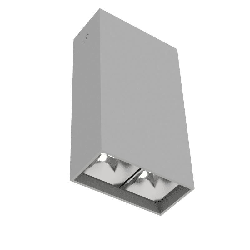 Светильник светодиодный ДПО-8Вт 3000К DL-Box Reflect Multi 36 град серый
